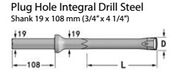 Trwałe Integral wiertnicze Rod / Stone wiercenia Narzędzia do wycinania Węgiel / Tunneling
