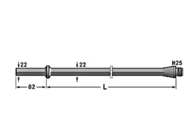 H25 22mm 82mm Pręt wiertniczy z chwytem sześciokątnym