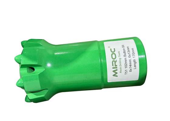 T51-102mm Tungsten Carbide And High Strength Alloy Steel Button Drill Bit Idealny dla średnio twardych skał