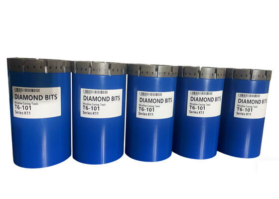 Wiertło rdzeniowe diamentowe impregnowane serii T6 do wiercenia w bardzo twardych skałach, dostępne we wszystkich rozmiarach
