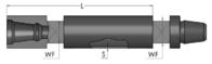 2-calowy górnicze DTH wiercenia, Narzędzia wątku F 50-60mm DTH Wiertło rurowe