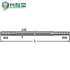 R28 Drifter Rod R32-Hex 32-R28 Flushing otworu 9,6 mm