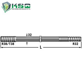 R32 Drifter Rod R / T38-Hex 32-R32 Flushing Hole 9.6 mm