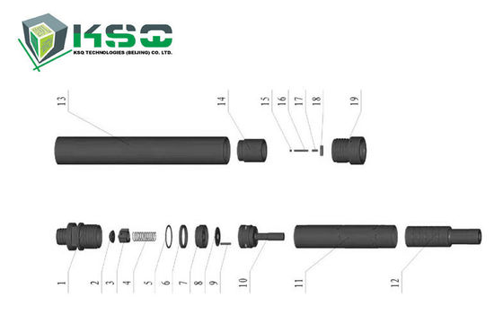 DTH Narzędzia wiertnicze zastrzeżony proces obróbki cieplnej DTH90-I Hammer
