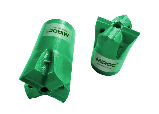 High grade steel Tapered Cross Drill Bit 7 Degree 32mm with tapered drill rod for drilling holes