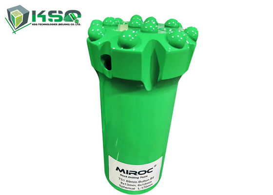 T51 89mm Wiertło guzikowe z węglika wolframu / 14 guzików gwintowanych