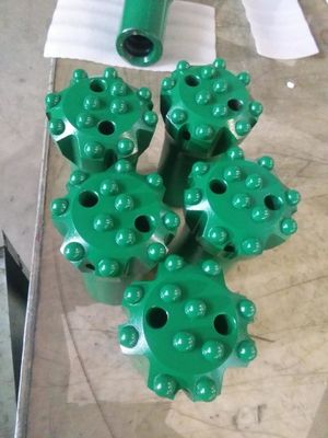 3-calowe / 3,5-calowe T38 Dth Bity z przyciskami Retrac Korpus z balistycznymi / sferycznymi wkładkami z węglika wolframu